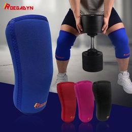 Coude Genouillères ROEGADYN Conception 7Mm Rigide Néoprène Liftweighting Genouillères Genouillères Soutien Pour Arthrite Compression Genouillères Pour Sport 230417