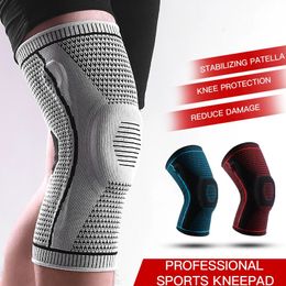 Codo Rodilleras Silicona Correa de soporte completo Patella Soporte medial Protección de compresión de caída Deporte Correr Baloncesto 231219