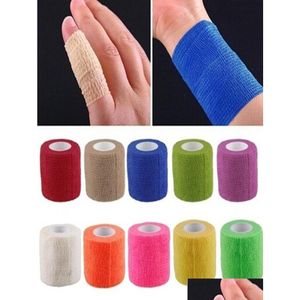 Coude Genouillères Taille 45M X 5Cm Bandage Doigt Poignet Support Football Basketball Sport Cheville Genouillère Taille Bande Firstaidsupplie Drop Del Otap3
