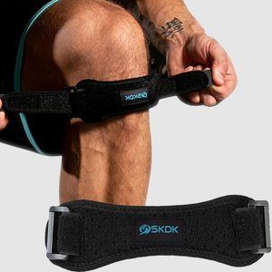 Coude genouillères Skangduke 1 pièces réglable Silicone soutien rotule bande ceinture sangle en plein air course Football sport Fitness1