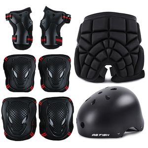 Elleboog knie pads skateboard ijsroller schaatsen beschermende uitrusting heup pols safety guard fietsen ridinghelm bescherming voor kinderen volwassenen 230418