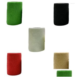 Coude Genouillères Sport Auto-Adhésif Élastique Bandage Wrap Bande Pour Support Doigt Cheville Palm Shoder Drop Livraison Sports En Plein Air Athle Otnh4