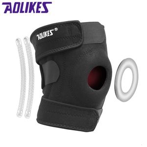 Coudières et genouillères de sport réglables à quatre ressorts, support de jambe, genouillère, manchon de protection, protection du genou, protection du genou, Aolikes 230919