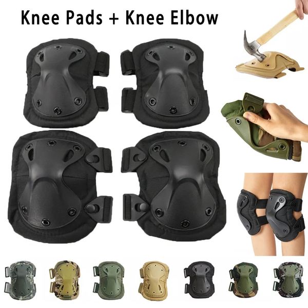 Elbow Knee Pads Genouillères tactiques coude Sport de plein air chasse équipement de sécurité protections militaires protecteur armée Airsoft Elbow Protector 231010