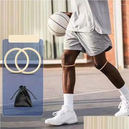 Elleboogkniebeschermers Dunne patellaband Basketbalkrachtgewrichtstouw Rubberen patella-oefenband met lus O0L1 Drop Delivery Sport O Dhj82