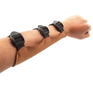 Elleboog knie pads drie-bands boogschieten armbeveiliging bewaker boogveiligheid beschermende versnelling lederen 3 riemen voor jagen op buitensporten