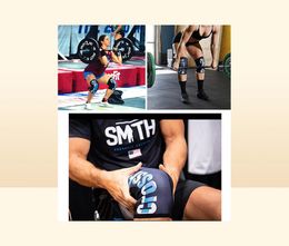 Poussions de genou du coude Femmes hommes adolescents 7 mm Sports néoprène genoux compression haltérophilie haltérophile