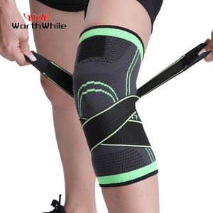 Coudières et genouillères WorthWhile 1PC Sports Kneepad Hommes Pressurisé Élastique Soutien Fitness Gear Basketball Volleyball Brace Protector 231114