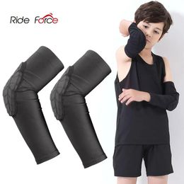 Elleboogbeschermers voor kinderen Beschermende uitrusting Sportveiligheid Trainingsbrace Elastische armsteun Mouwbandage Basketbal Volleybal 231227