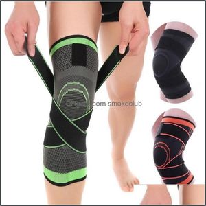 Elleboogveiligheid atletiek openlucht als sport buitenshuis 1pc kneepad elastische bandage onder druk staande pads knie ondersteuning protector voor fitness sport run