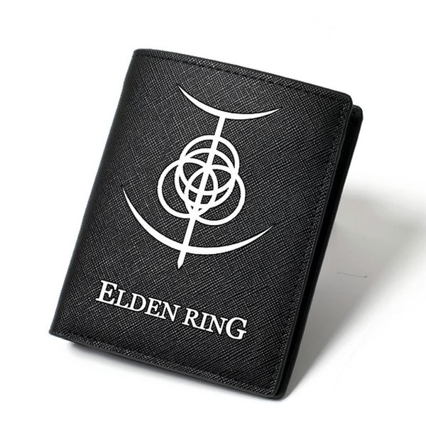 Billetera Elden Ring Monedero Ranni Player Malenia Photo money bag Billetera de cuero para juegos Estuche para notas con estampado