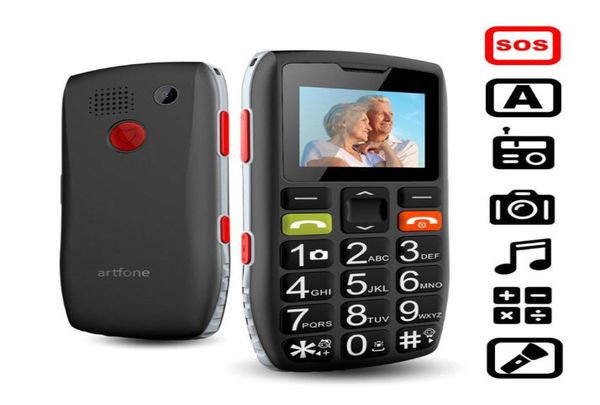 Téléphone aîné Oldel Téléphone bon senior Big Bouton Batterie haut haut-parleur SOS Button côté côté double carte SIM4285770