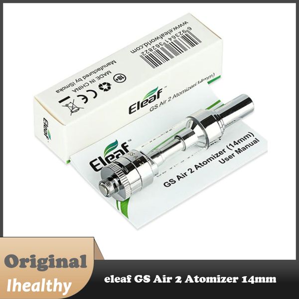 Atomizador Eleaf GS Air 2 Capacidad de 2,0 ml Flujo de aire Estructura simple ajustable con diámetro de 14 mm la mejor combinación para iStick Basic