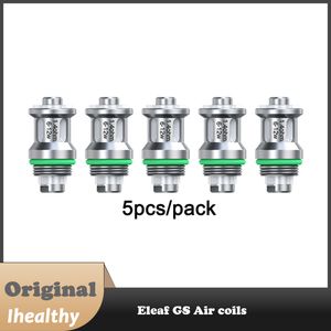 Bobines d'air Eleaf GS 0,75 ohm pur coton 0,8 ohm 0,35 ohm 1,2 ohm 1,4 ohm 1,5 ohm 1,6 ohm bobines compatibles avec l'atomiseur GS Air / Mini kit iStick 2, paquet de 5 pièces