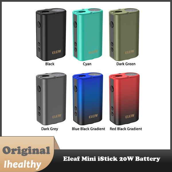 Batterie Eleaf Mini iStick 20W Batterie intégrée de 1050 mAh avec chargement USB Type-C Cigarette électronique à tension réglable Vaporisateur à filetage 510