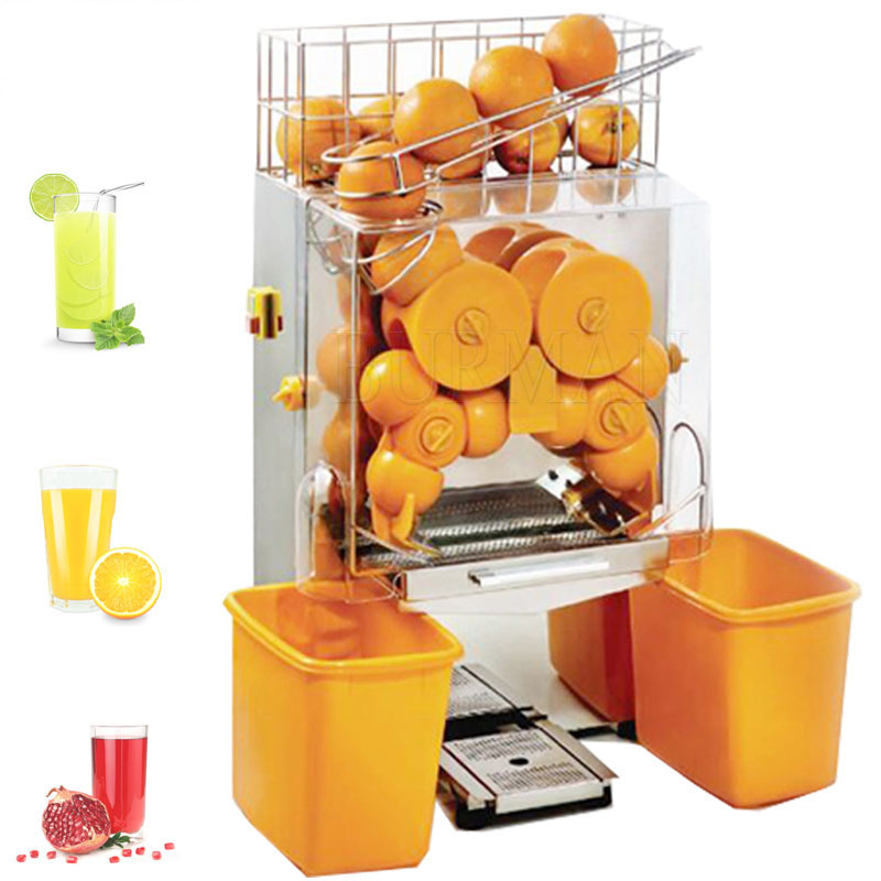 Electric 220V 110V 120W Automatic Orange Juicer Fresh Orange Lemon Squeezer Press Machine For Fruit Store Use