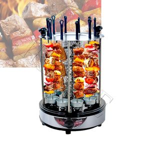 Electric 6/8/10 Forks Home Smokless Bbq Grill Automatic Rotation Barbecue Barbecue Machine de kebab grillé