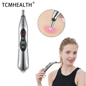 Elektrisch acupunctuurpunt Massage Pen Full Body Massager Back Foot Meridians Massage Energy Tool Pijnverlichting Therapie Spiergenezing Gezondheidszorg