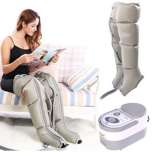 Le masseur électrique de jambe de compression d'air enveloppe la machine de massage de mollet de chevilles de pied favorisent la circulation sanguine soulagent la fatigue de douleur 240305