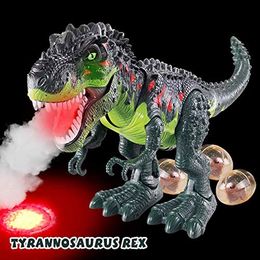 Animaux électriques BO jouets dinosaure de marche électronique t-rex simulé jouet de tyrannosaure réaliste