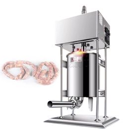 Machine électrique automatique de remplissage de viande de saucisse, 10L/15L/20L/25L, en acier inoxydable, robuste