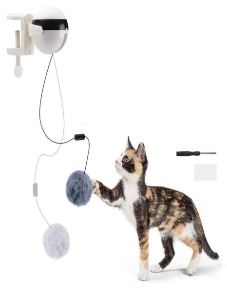 Jouet de chat de mouvement de levage automatique électrique Puzzle interactif chat de compagnie intelligent Teaser balle fourniture pour animaux de compagnie jouets de levage LJ2012251989052
