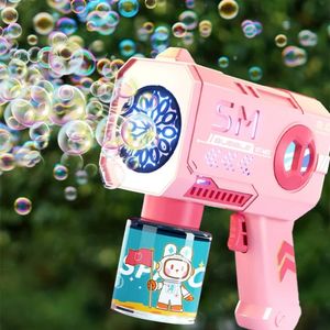 Elektrisch automatisch licht bubbelmachine bubbelpistool zomer strand baden buitenspel kinderen fantasie speelgoed cadeau combi 240426