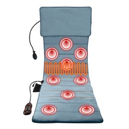 Elektrische rugmassagekussen verwarming cervicale wervelkolom nek massager stoel kussen full-body vermoeidheid verlichting shiatsu trilling mattres 240426