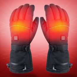 Guantes calefactables con batería eléctrica para adultos, Guantes Térmicos con pantalla táctil para invierno, calentador para manos portátil para escalada en Snowboard