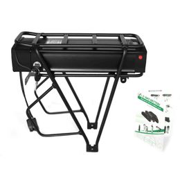 Elektrische fiets Bateria 48V 20Ah achterste rek Batterij Pack voor ebike met bagagekanger achterlicht USB Port US/EU/AU/UK Lader