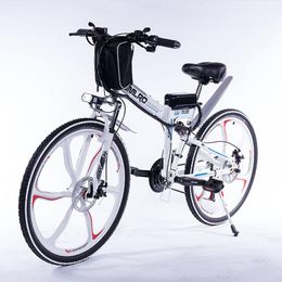 Bicicleta eléctrica plegable con batería de iones de litio extraíble, 48V, 10Ah/13AH, ligera, potente Motor de 350W