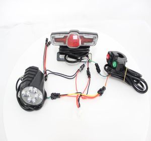 Bicicleta eléctrica 48 V faro delantero luces traseras LED lámpara de noche foco intermitente faro ciclismo EBike accesorios Part8608427