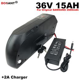 Batterie de vélo électrique 36 V 15Ah pour moteur Bafang 850 W avec batterie au Lithium USB e-bike 36 V pour chargeur d'origine Samsung 18650 + 2A