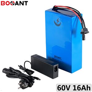 electric bike battery 60V 16Ah 1000W ebike lithium ion pack for Panasonic 18650 cell 1500W scooter