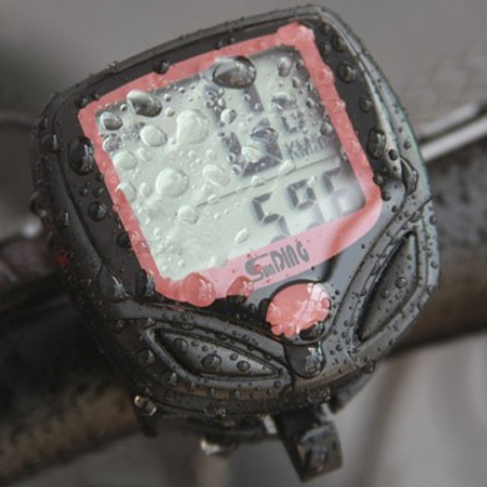 Electric Bike Bicycle Computer Waterproof LCD Digital Waterproof Odometer Velometer