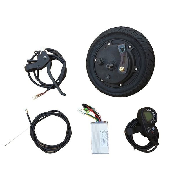 Kit de conversión de bicicleta eléctrica, rueda de Motor de cubo eléctrico de 8 pulgadas, 24V, 36V, 48V, Motor de rueda de Scooter, Kit de Motor sin escobillas de alta velocidad