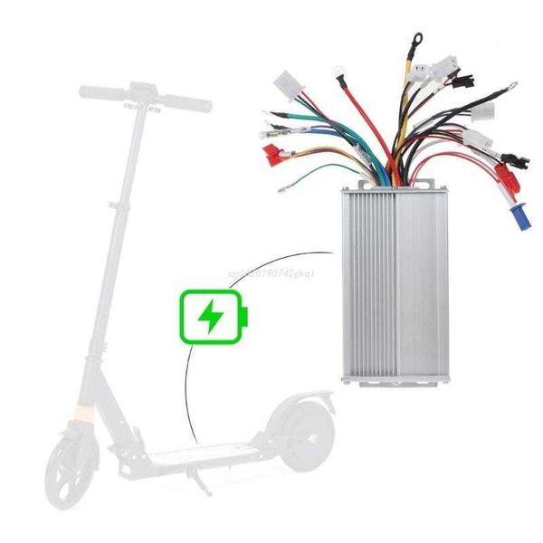Controlador de velocidad de e-scooters de bicicleta eléctrica Regulador de motor de CC sin escobillas 12 tubos 500W Módulo de accionamiento de gran potencia