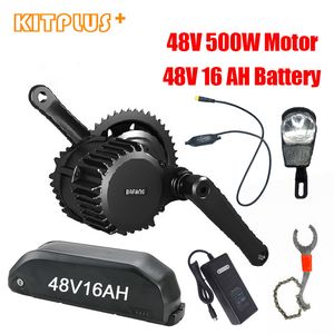 Kit vélo électrique Bafang BBSO2 moteur d'entraînement central 48V 500W avec batterie 16AH Li ion