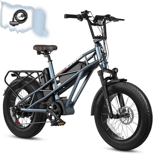 Pico de bicicleta eléctrica 1200W 48V/30AH batería dual 4.0 neumático grasa 31 mph ebike para adultos