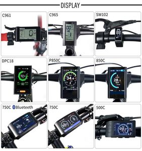 Affichage LCD du compteur de vitesse du vélo électrique DPC18 850C 500C SW102 C965 C961 750C Bluetooth pour Bafang BBS Mid Drive Motor Bicycle Ebike 8873193