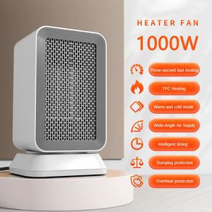 Manta eléctrica Calentador silencioso de 1000 W para el hogar, dormitorio, oficina, ventiladores de calefacción verticales de bajo consumo, protección contra sobrecalentamiento de seguridad 231109