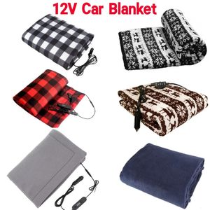 Couverture électrique 12 V couverture de voiture électrique économie d'énergie couverture chauffante de voiture chaude automne hiver voyage Camping couverture électrique accessoires de voiture 231114