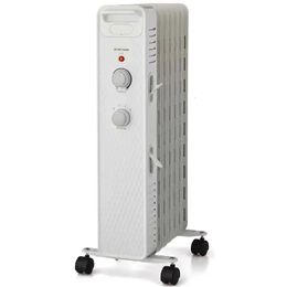 Manta eléctrica 1500W Calentador espacial radiante mecánico lleno de aceite WSH07O2AWW Blanco 231123