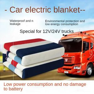 Coperta elettrica Coperta elettrica montata sull'auto 24V Tappetino elettrico per camion di grandi dimensioni Tappetino riscaldante impermeabile Cuscino del sedile riscaldato per auto 12V 231110