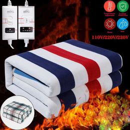 Elektrische deken Elektrische deken 220V Thuis Slaapkamer Thermische Verwarming Mat Verwarming Matras Winter Thermostaat Warmer Kussen Pad Constante Temperatuur Q231130