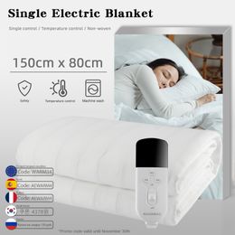 Elektrische deken Rainbow Ruiianbao 150x80cm enkele pad Verwarmingsbed Mat Underblanket CE Certificering 230V EU -plug 221119