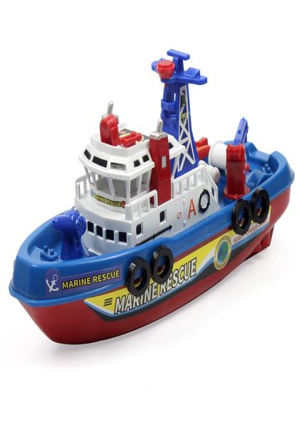 Bateau électrique enfants jouets de sauvetage marin bateau de feu enfants jouet électrique haute vitesse Navigation navire de guerre non distant enfants cadeau 7276276