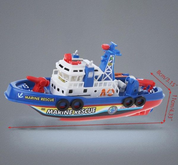 Electric Boat Children Marine Rescue Toys Navigation Warship Toy Birthday Gift 2012046889844