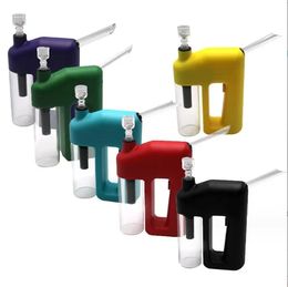 Elektrische bong Eenvoudig om te houden Hookahs Plastic Bongs Water Pipe 6 Colors Hookah Bag