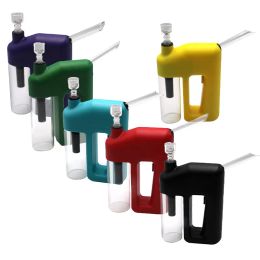 Bong eléctrico Fácil de sostener Cachimbas Bongs de plástico Tubería de agua Bolsa de cachimba de 6 colores ZZ